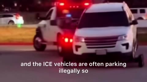 FREAKING GOLDEN! Apparently tow trucks in California have started targeting ICE vehicles