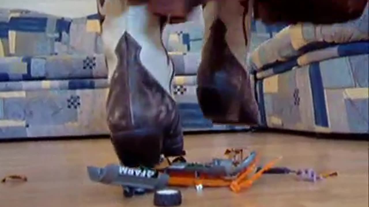 Cowgirl Boot Crushes a Tractor