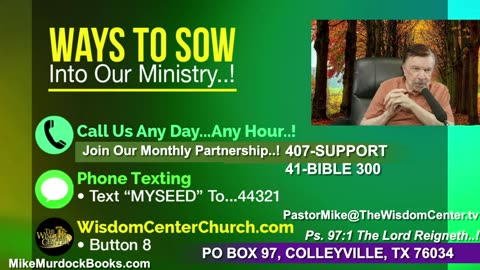 Re-Air: The Bible World of Mike Murdock...!!!