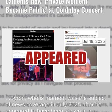 Fact Check: FAKE Statement From Astronomer CEO Andy Byron About 'Private Moment' at Coldplay Concert