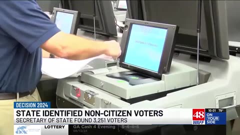 THOUSANDS of illegal aliens & non-citizens were registered to VOTE in Alabama