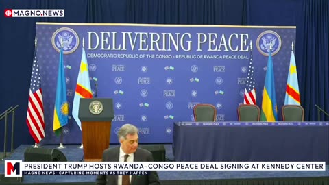 🇺🇸 President Trump Hosts 🇷🇼🤝🇨🇩 Rwanda–DRC Peace Deal Signing at The Kennedy Center [LIVE]