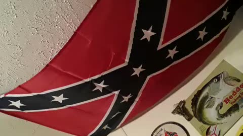 Rebel flag on the ceiling