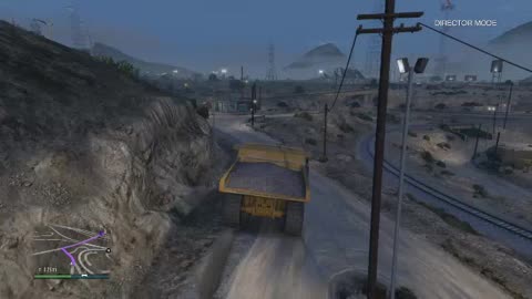 GTAV: Driving 18 Wheeler & Mining Truck-Director Mode - Date 7/13/2018