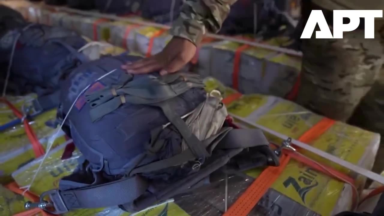 Jordan, UAE, and European Allies Airdrop Humanitarian Aid Over Gaza | APT