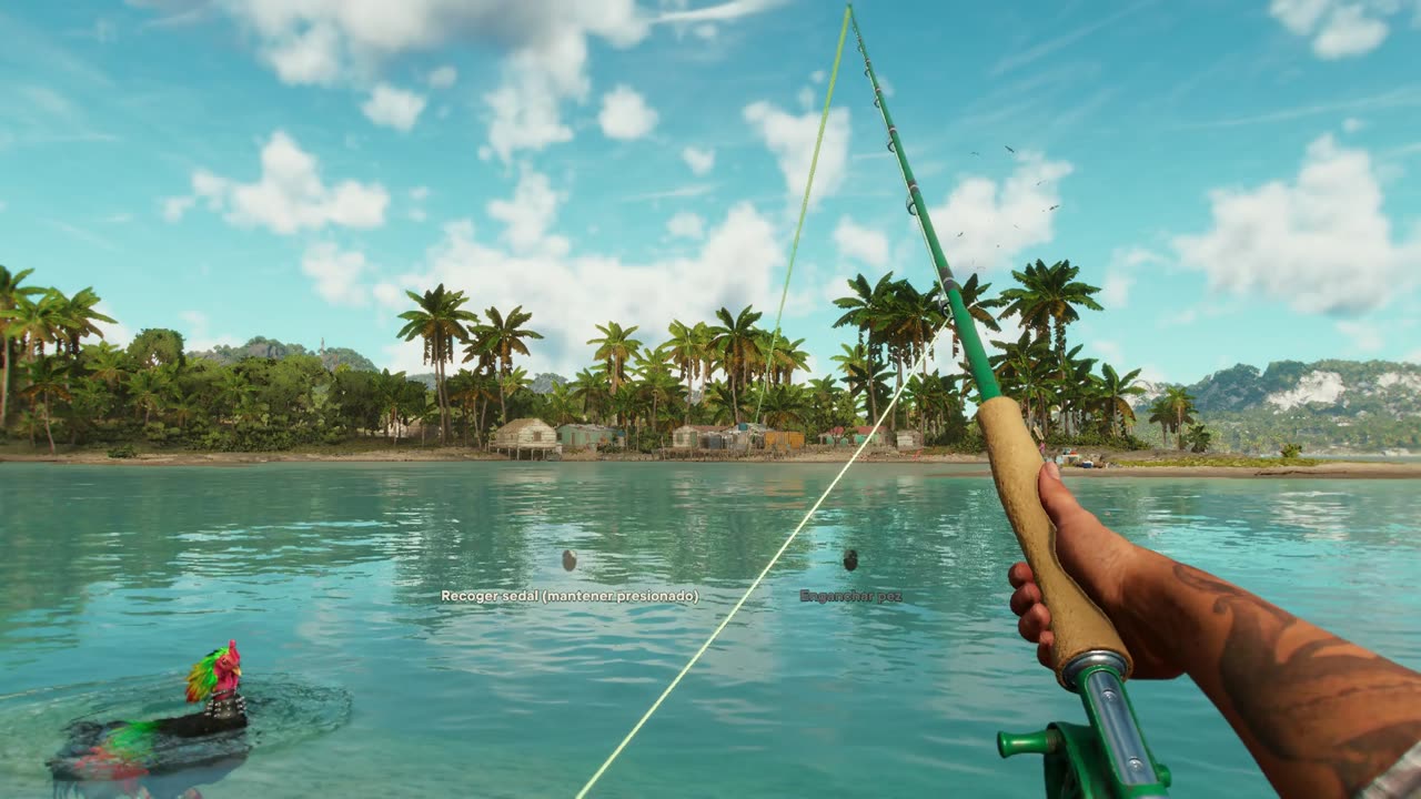Far Cry 6 - Pescando en compañía del pato pollo
