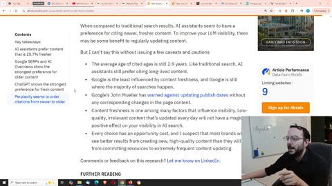Do AI's consider "freshness" of Content in Search and Chats?