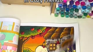 Cozy Coloring Therapy: Relaxing Art for Stress Relief 🎨 | Satisfying Coloring Video