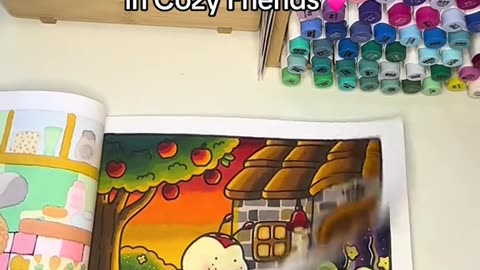 Cozy Coloring Therapy: Relaxing Art for Stress Relief 🎨 | Satisfying Coloring Video