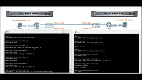 Juniper Routing: How to configure static routing with BFD on a Juniper Junos device