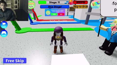Roblox Escape Walmart Obby Game Stages 6-10 Gameplay With Live Commentary