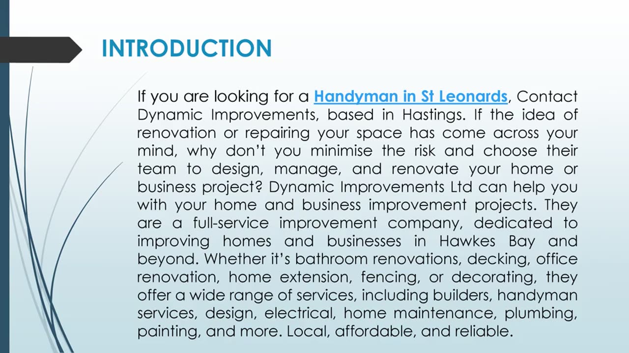 If you are looking for a Handyman in St Leonards