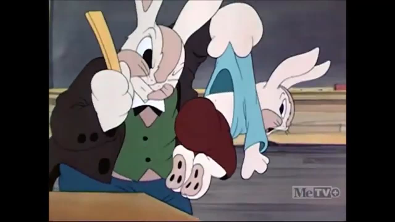 Spanking scene from The Foolish Bunny 1938