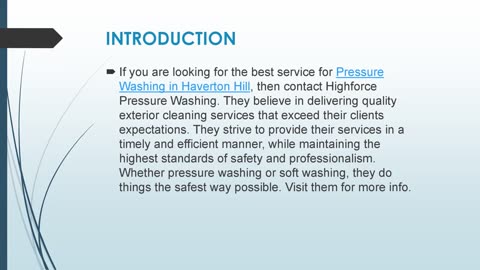 Best Pressure Washing in Haverton Hill