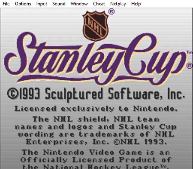 Snes rom NHL Stanley Cup