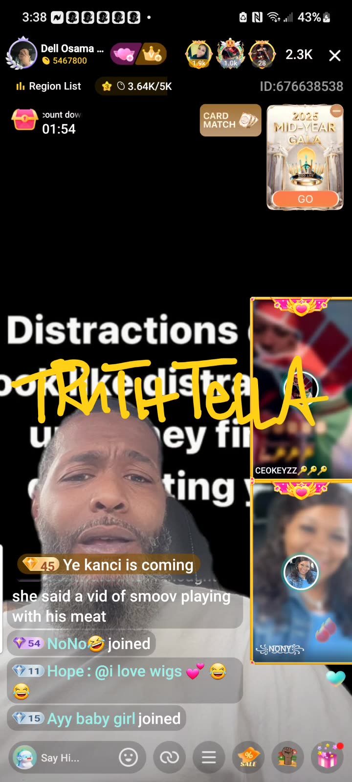 DELL OSAMA LIVE WITH SPICY THE 19YR OLD WHO GOT 4 GROWN MEN NAME IN HER MOUTH INCLUDING SMOOV POPS ALLEGED RECORDINGS & SOME MORE SHIT! NONY JOINS TO INTERROGATE HER