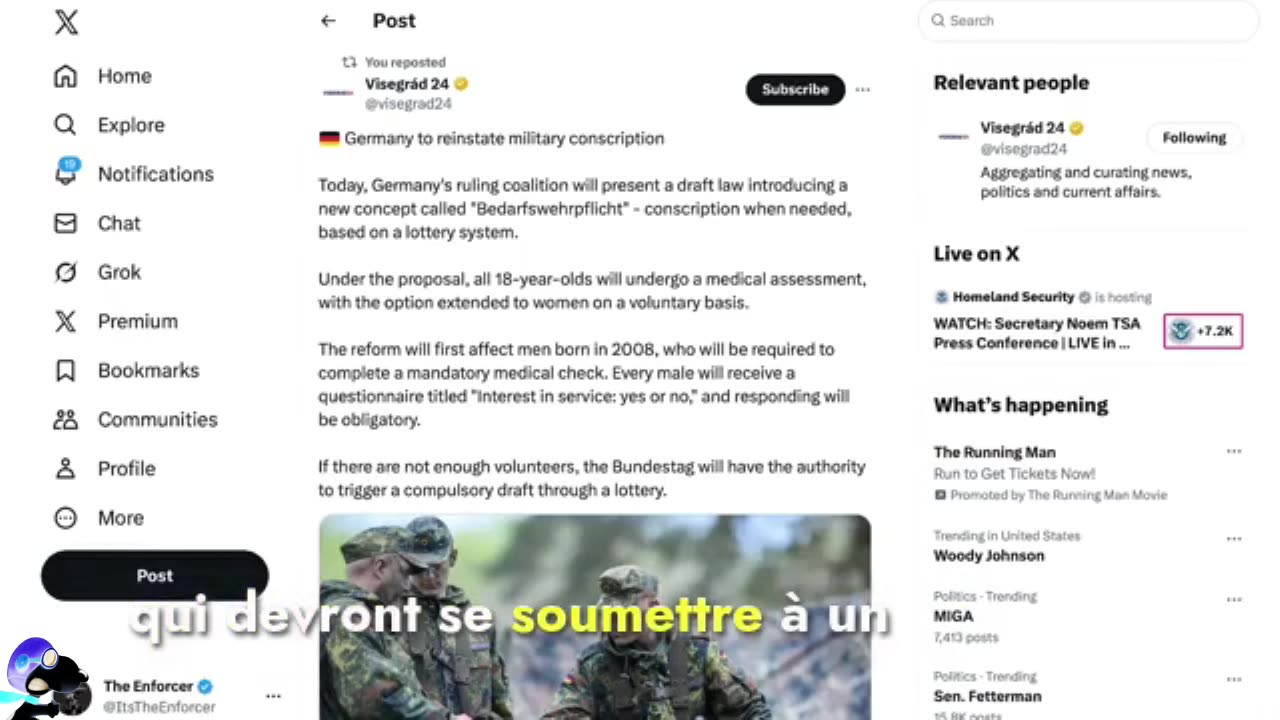 L'ALLEMAGNE INSTAURE LA CONSCRIPTION MILITAIRE