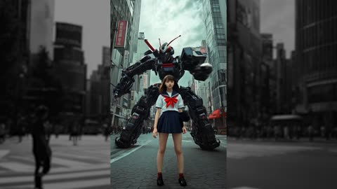 Japanese High School Girls and Robots