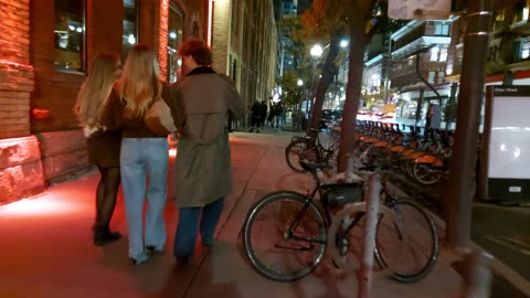 【4K】🌃 Toronto After Midnight Friday Nightlife Canada 🇨🇦
