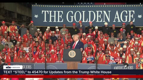 President Trump Delivers Remarks on U.S. Steel Deal