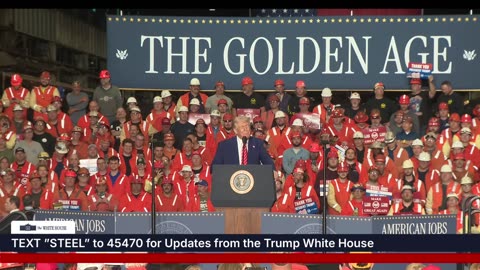 President Trump Delivers Remarks on U.S. Steel Deal