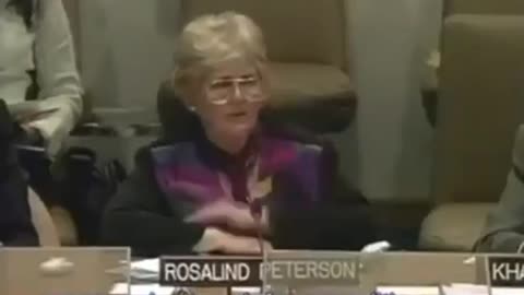 It's from a UN Council assembly meeting in 2006,on the subject of chemtrails