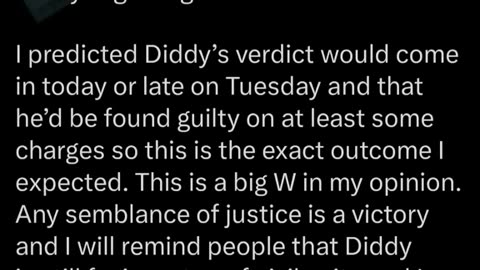 Shipwreck - Sean Diddy Combs found guilty on 2 of 5 charges.