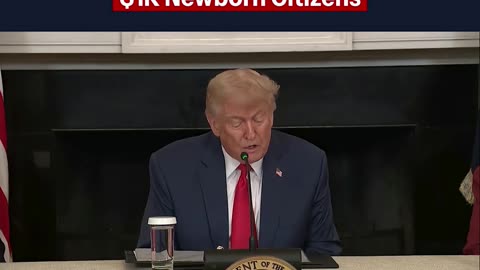 POTUS discuses the Trump Accounts in the One, Big, Beautiful Bill.