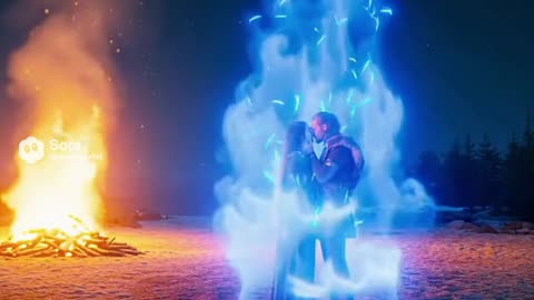 By the Bonfire, Two Worlds Collided, AI Video, AI Video