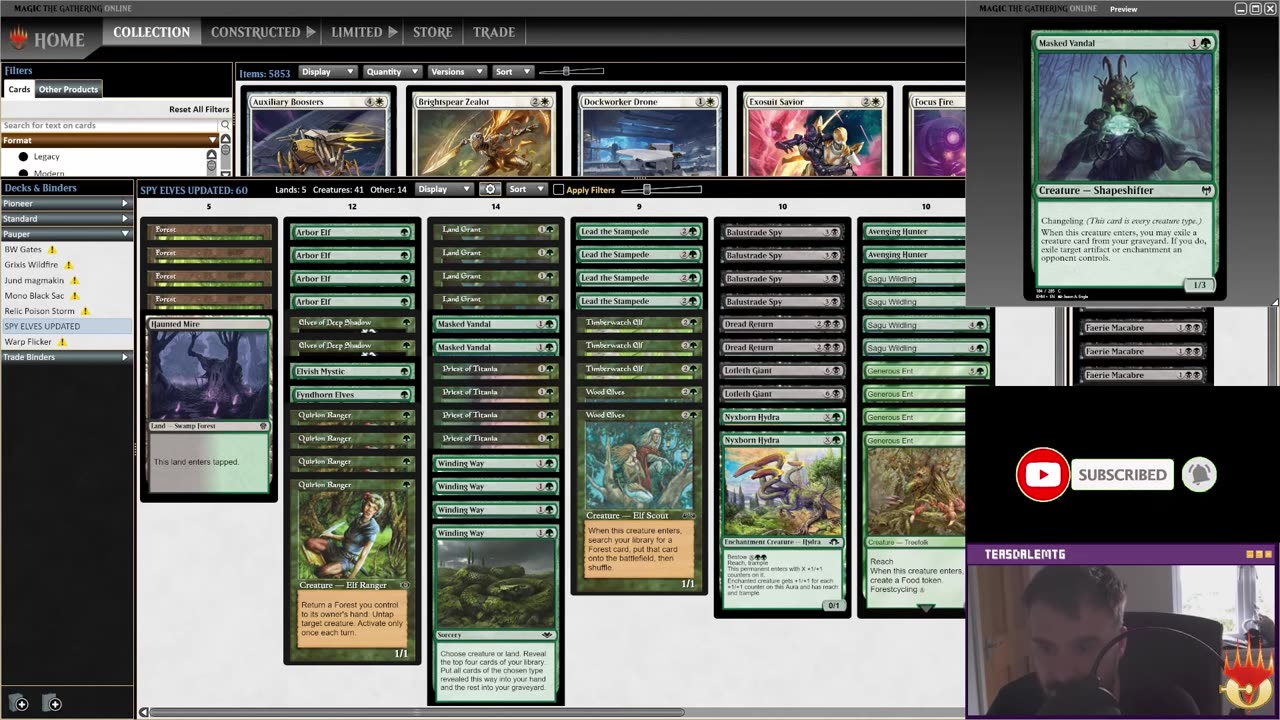Spy Elves - We try Arbor Elf in Pauper Spy Combo again!