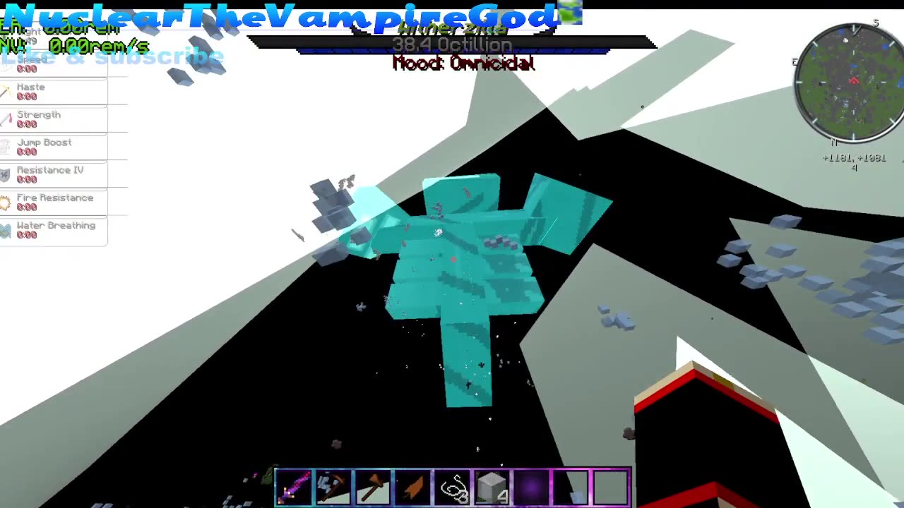 Minecraft mob war The titans vs orespawn vs mythical creatures