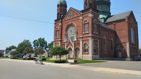 Sun 🌞 day preaching outside Immaculate Conception Catholic Church