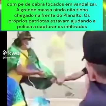 Vandalos infiltrados no na farsa de 8 de janeiro de 2023