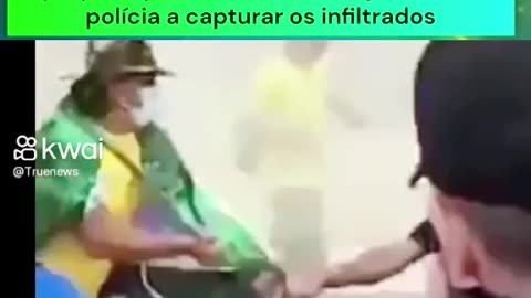 Vandalos infiltrados no na farsa de 8 de janeiro de 2023