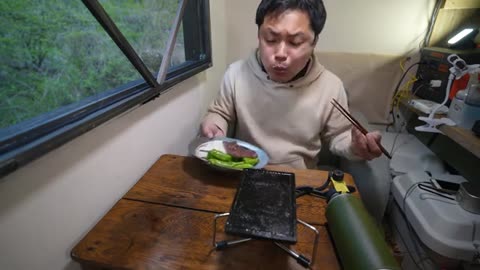 [Car Camping]DIY screen door on a light truck camper & bake WAGYU beef steak