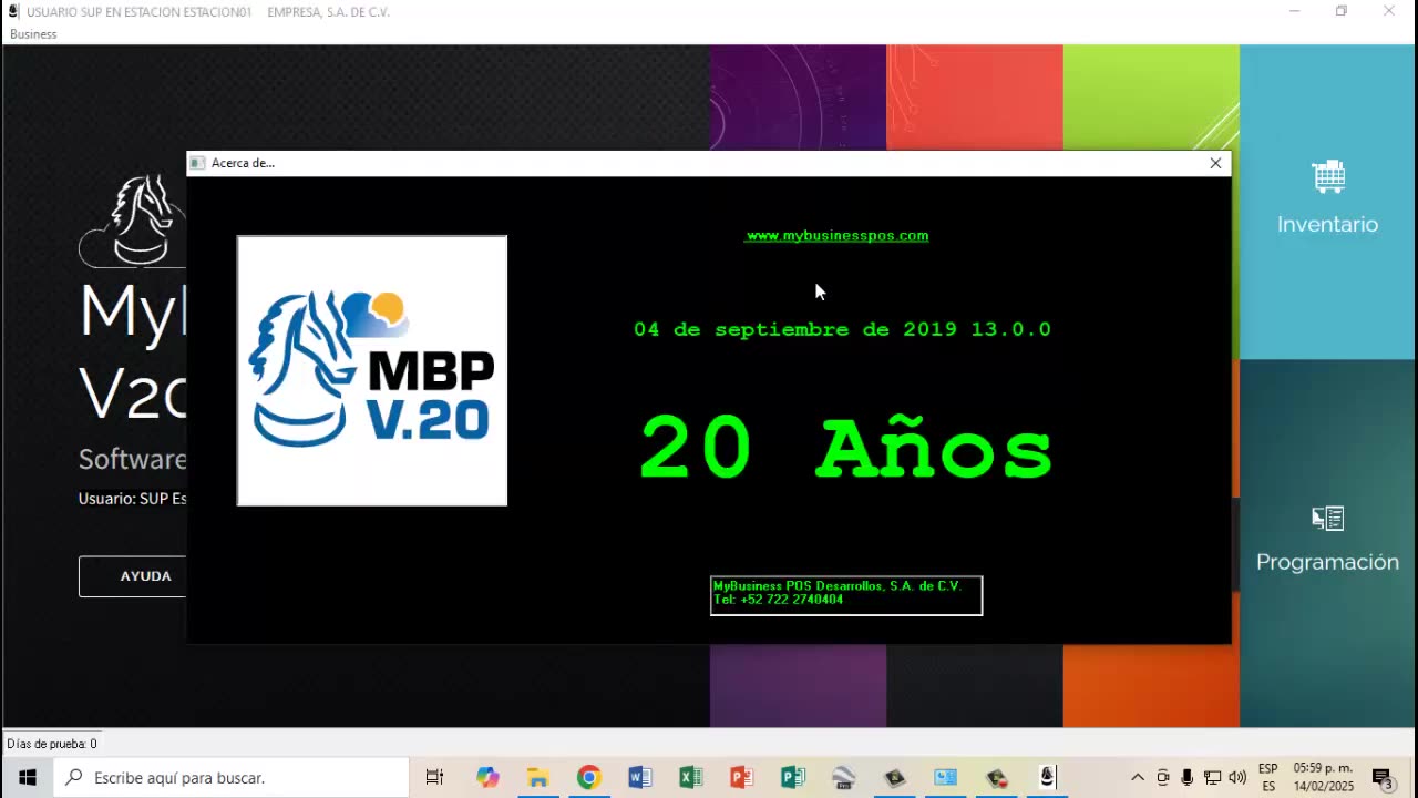 Sistema MyBusiness POS v20