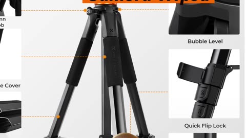 📸 Elevate Your Shots with K&F Concept 75" Camera Tripod