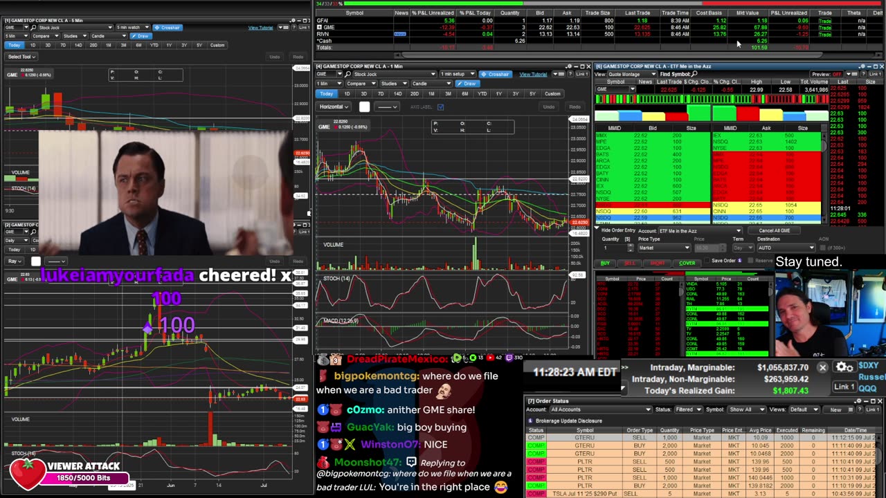 LIVE Day Trading the Stock Market