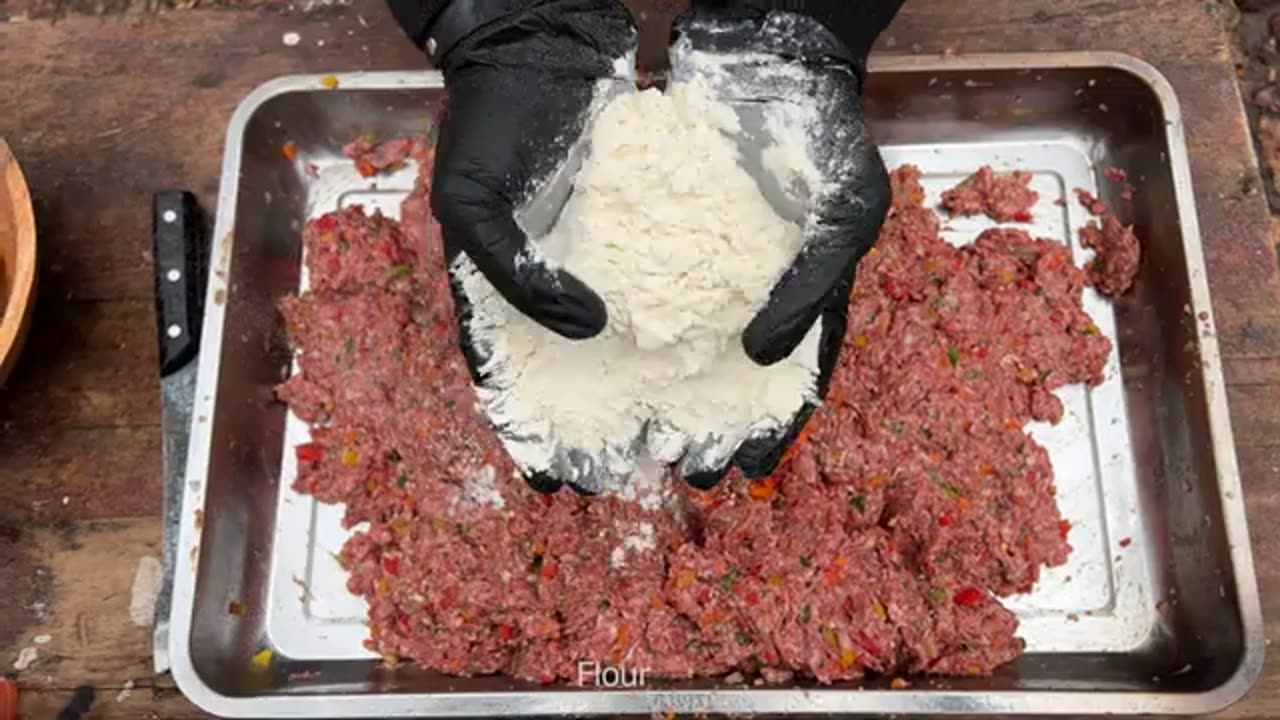 Cooking Meat Pies in Nature