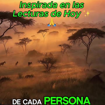 🙏✨ Oración Inspirada en las Lecturas de Hoy ✨🙏