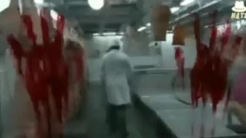 Disgusting butcher shop in Germany promoting human meat.