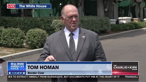 FULL PRESSER WITH BORDER CZAR TOM HOMAN