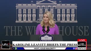 KAROLINE LEAVITT BRIEFS THE "ACTUAL" PRESS!! - LOUD MAJORITY LIVE