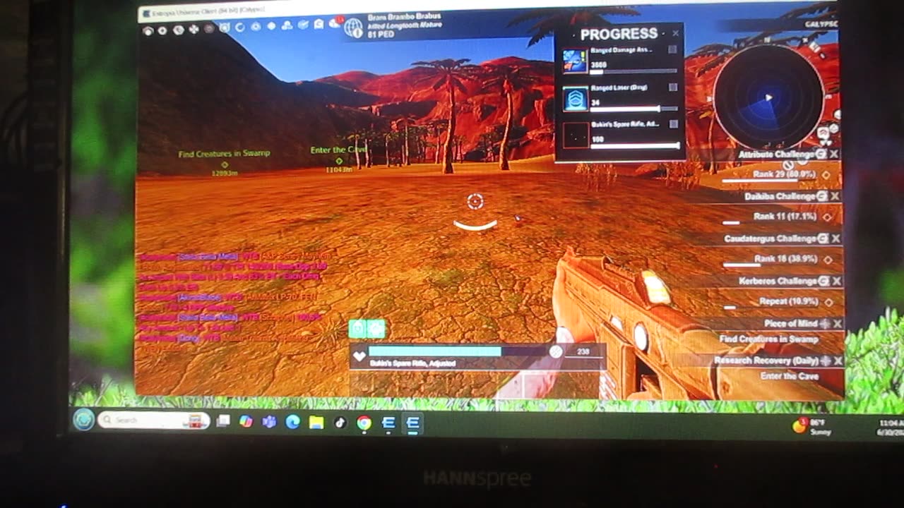 Entropia Universe, and I need professional help. Mon., June 30, 2025.