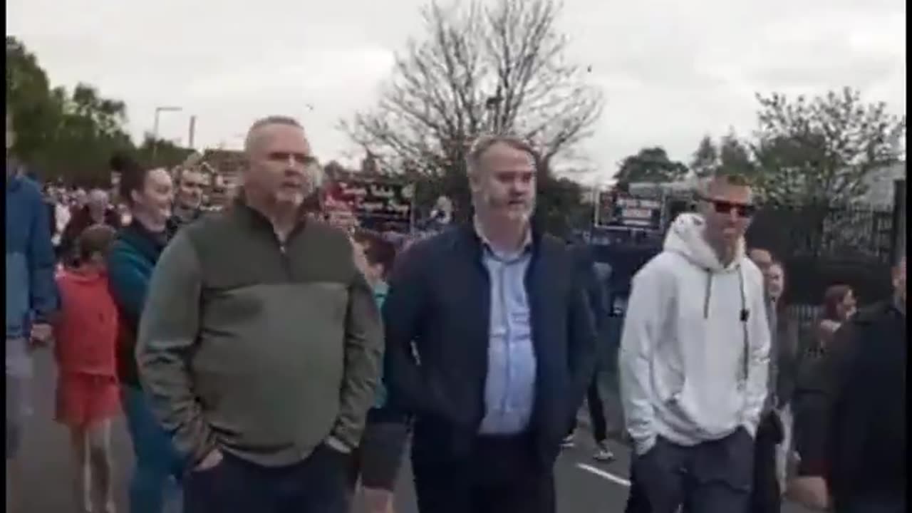 Protest in Cherry Orchard tonight against a proposed migrant plantation.