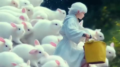 Cute animals rabbit