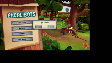 Excalibots - Playthrough Walkthrough Longplay Hack n slash Beat em up Robotic Medieval Isometric