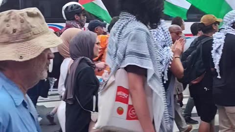 Personas Judías en la "Marcha Masiva por la Humanidad ".
