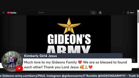GIDEONS ARMY WED 7/9/25 930 AM EST