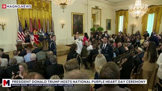 🇺🇸 President Donald Trump Hosts National Purple Heart Day Ceremony at The White House [LIVE]